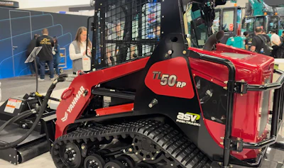 Yanmar's new TL50RP with brush cutter attachment