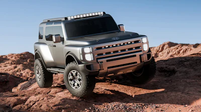 Hyundai's Boulder Concept will be the basis for an SUV and midsized pickup truck, set to hit the North American market by 2030.