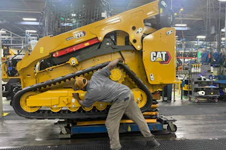 Working on a Cat 275 at Caterpillar's plant in Sanford, North Carolina, where the company seeks to hire 600 workers.