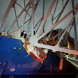 The ship Dali seen shortly after its March 2024 collision with the Baltimore Francis Scott Key Bridge.