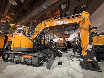 Case CE CX145E SR at ConExpo 2026.