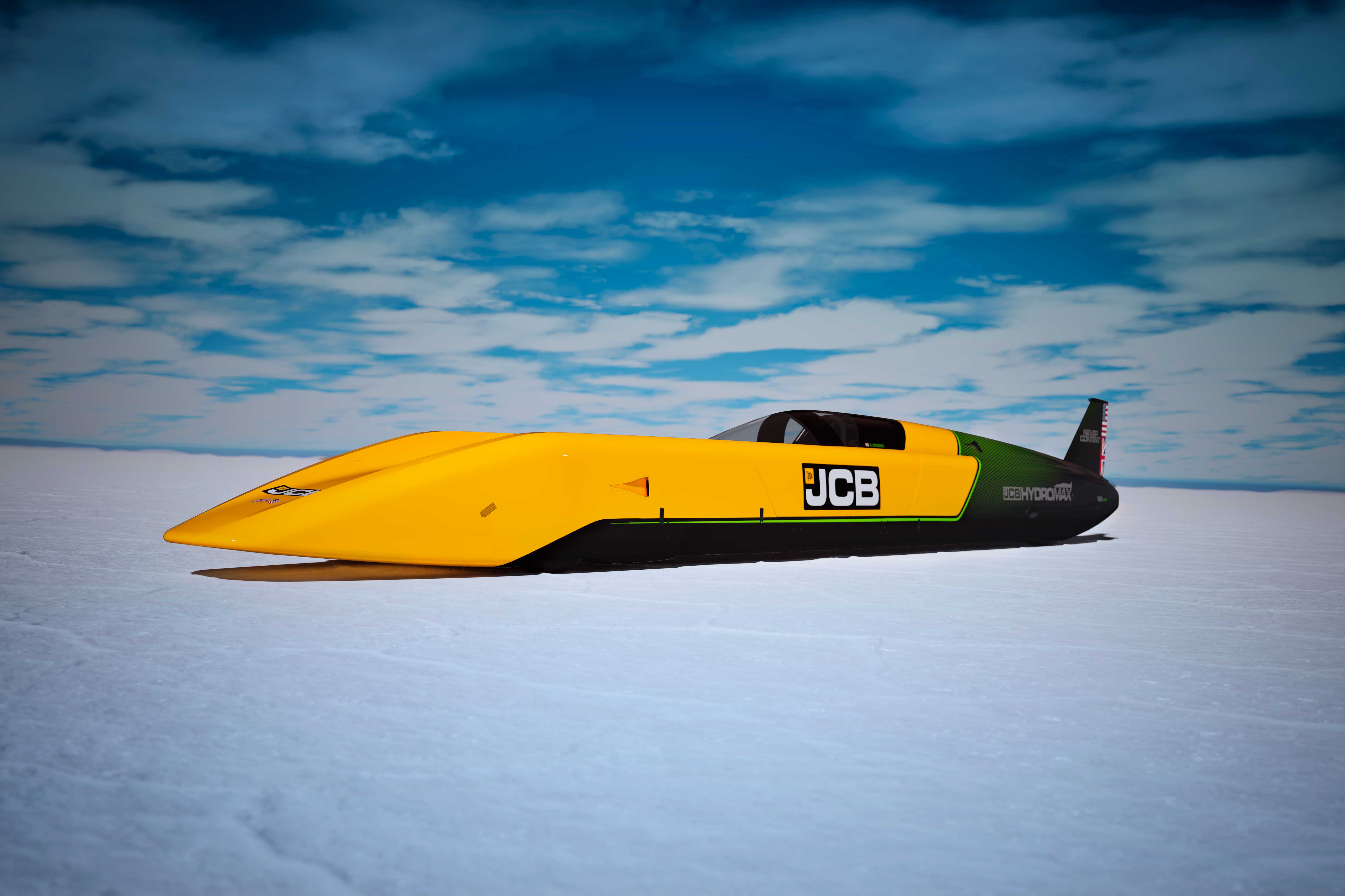 JCB Pursues World Speed Record With Its New Hydrogen Engines in 32-Foot Car