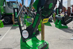 The Loftness Kwik Fall, seen here, offers a 14-inch cutting capacity.