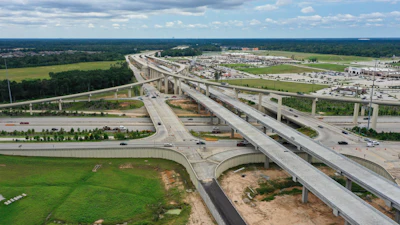 A portion of State Highway 99 in Texas, where the future Segment B-1 highway will run.