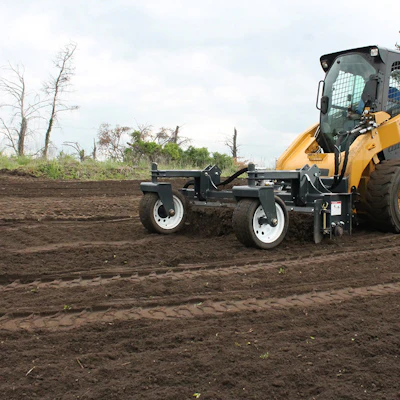 Skid Steer Power Rake Harley Rake Attachment Virnig Manufacturing