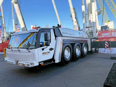 The new GMK8700 will become the largest mobile all-terrain crane in Grove's portfolio.