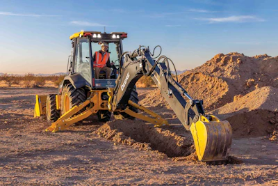 Deere's 320 P-Tier is the best-selling new financed backhoe loader in the U.S., according to EDA.