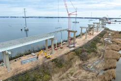 Demolition of the remains of the Francis Scott Key Bridge in November 2025. The Baltimore bridge was struck by a cargo ship in 2024, causing its collapse and killing six workers on the bridge.