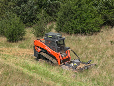 Loftness's new Kwik Cut brush cutter for skid steers and compact track loaders