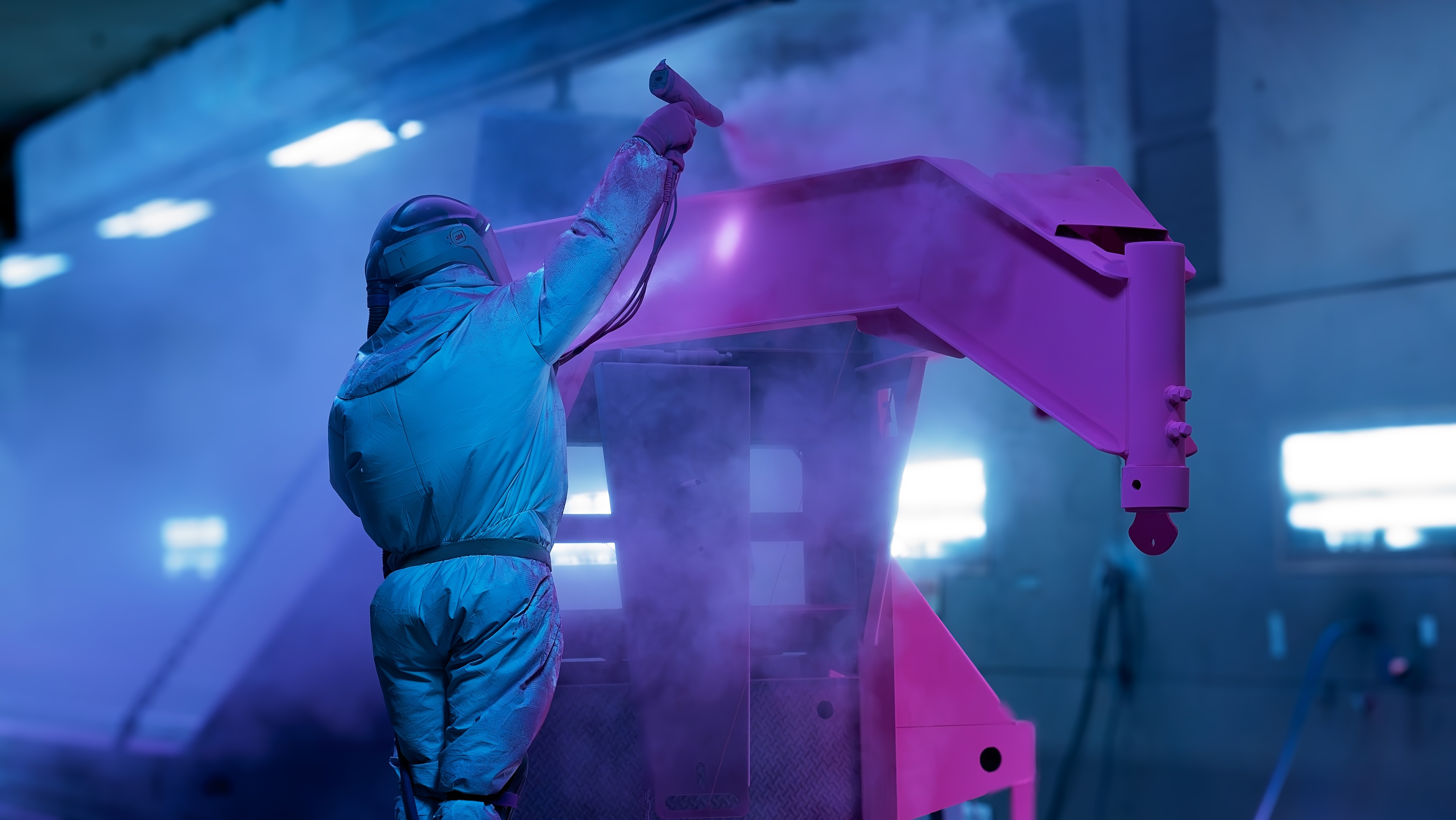 Sherwin-Williams' new dust-on-dust powder coating system OneCure allows primer and topcoat to cure together in a single bake.