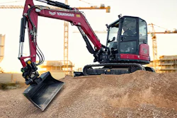 Yanmar's new SV60-6B mini excavator with tiltrotator