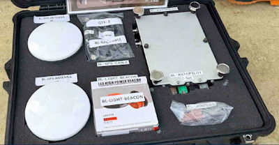 An image included in Caterpillar's lawsuit against Bluelight of an autonomy kit it says infringes on its patents.