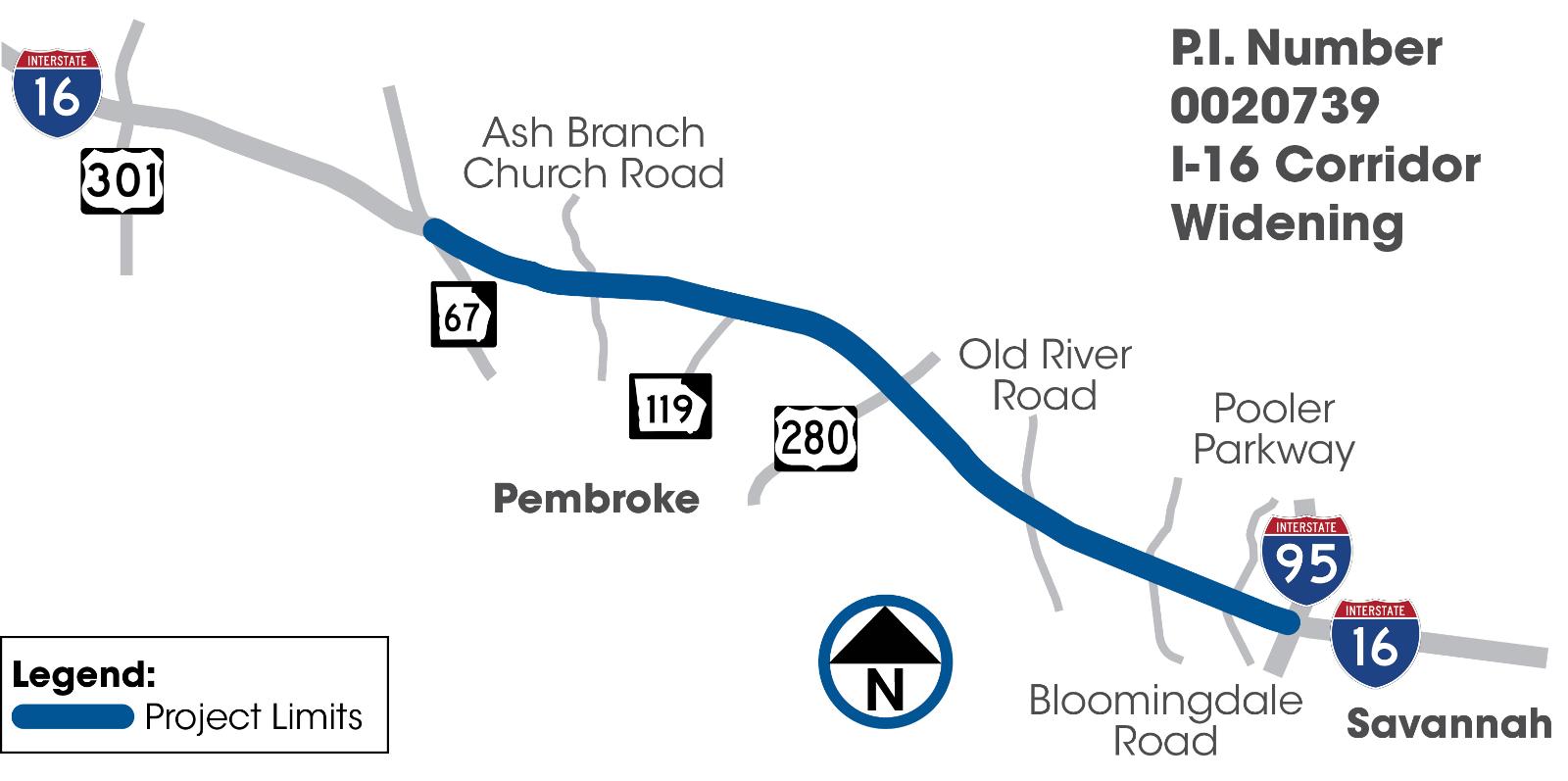 A map of the 17.77-mile corridor the joint venture will deliver.