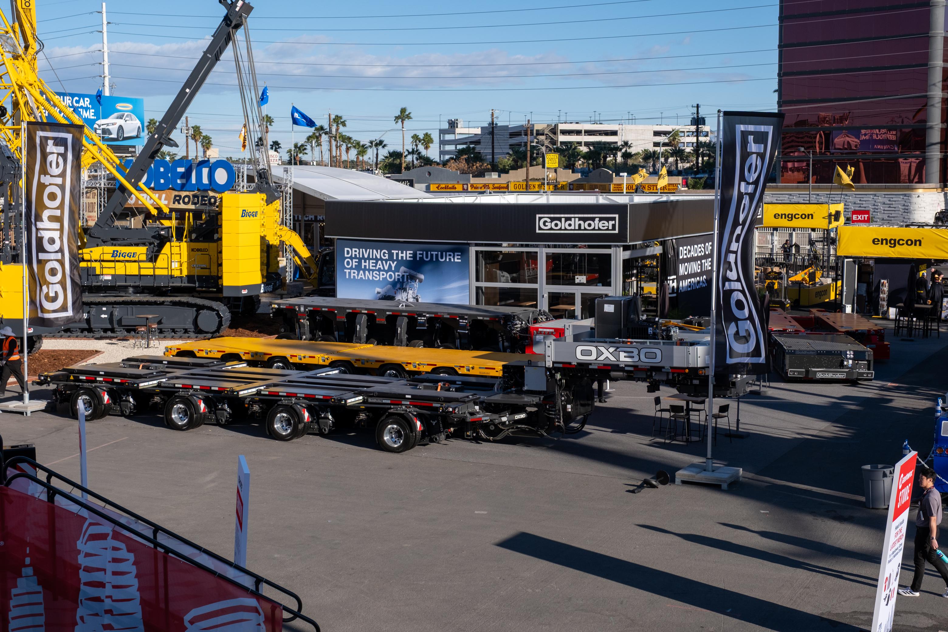 Goldhofer's exhibit at ConExpo 2026 in March