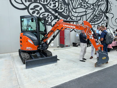 Hitachi, soon to be Landcros, ZX30U-7 mini excavator