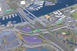 A rendering of the future Interstate 5 bridge over the Columbia River.