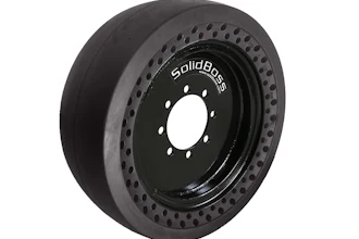 The new OTR SolidBoss 31x10-20 (10-16.5) tire for skid steers has a load capacity of 4,850 pounds at 15 mph.