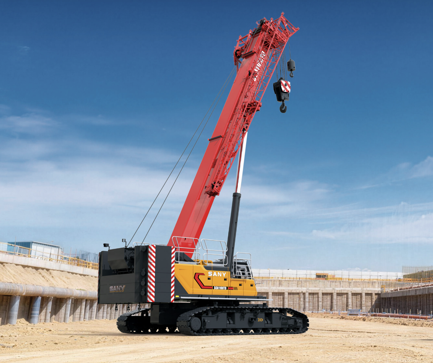 Sany's new SCA1100TB offers configurations suitable for lifting wind turbines and supporting rotary drilling.