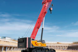 Sany's new SCA1100TB offers configurations suitable for lifting wind turbines and supporting rotary drilling.
