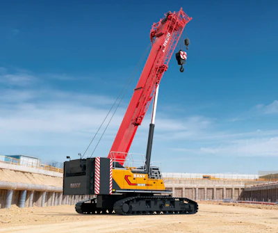 Sany's new SCA1100TB offers configurations suitable for lifting wind turbines and supporting rotary drilling.