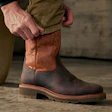 The all-new Tecovas LongHaul Boots feature temperature regulating fabric from Kulkote.