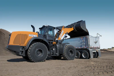 Case's largest wheel loader, the 1121G