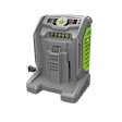 EGO 60V Power+ battery charger with gray housing and lime green accents