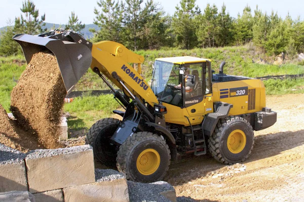 Komatsu's WA320-8 is the top-selling new financed wheel loader in the U.S., according to EDA.