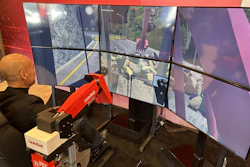 MIT's excavator training simulator uses a mechanical arm instead of joysticks.