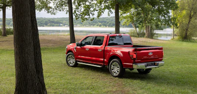 The 2027 Ford F-150 Lariat (above), the XLT, King Ranch and Platinum trims also get new wheels.