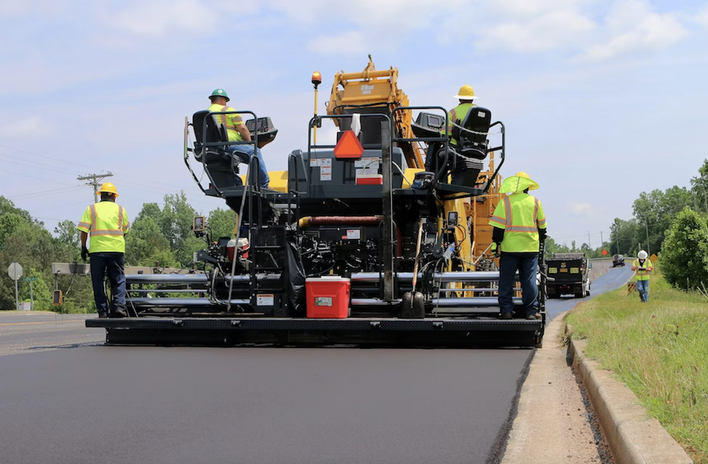 Contractors Paving Road