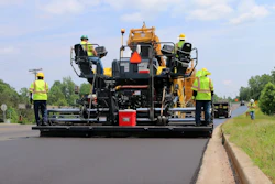 Contractors Paving Road