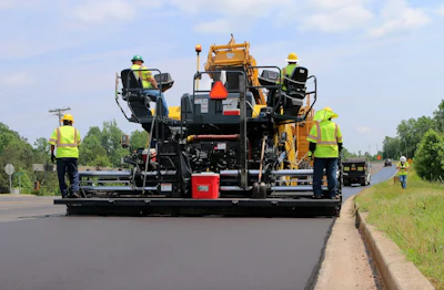 Contractors Paving Road