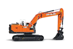 “This excavator size is considered the ‘sweet spot’ for production-heavy jobs,” says Brian Kim, Develon crawler excavator product manager.