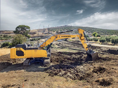 Liebherr's new 50-metric-ton R 948 excavator is designed for heavy earthmoving.