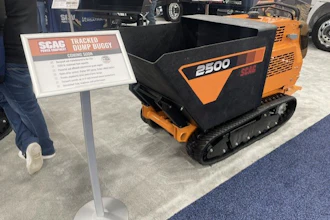 The Scag 2500X on display at the 2025 ARA Show, ahead of its official release.