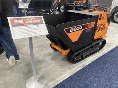 The Scag 2500X on display at the 2025 ARA Show, ahead of its official release.
