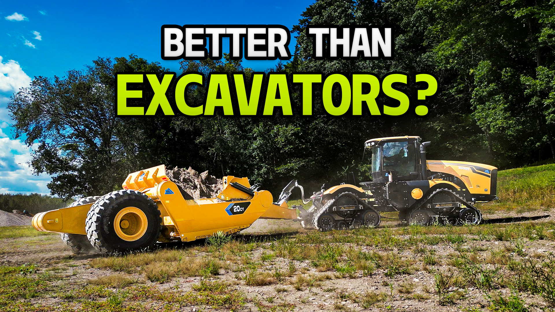 Tractor Scrapers Vs Excavators Thumb