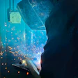 A South Texas Vocational Technical Institute student demonstrates welding abilities.