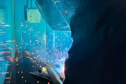 A South Texas Vocational Technical Institute student demonstrates welding abilities.